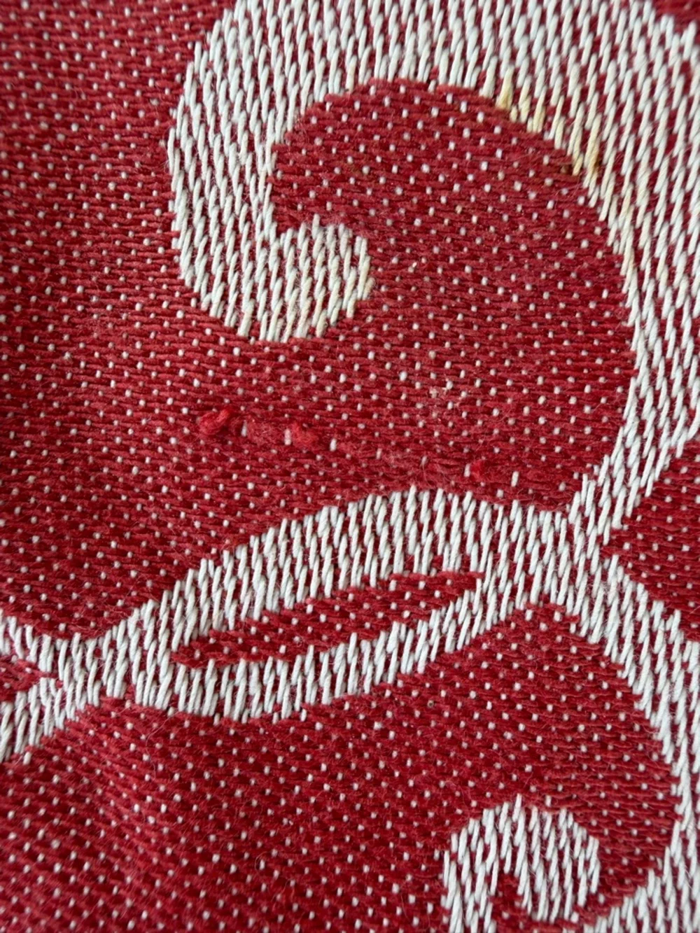 Williams-Sonoma Twas The Night Before Christmas Jacquard Apron Red White NWT OS